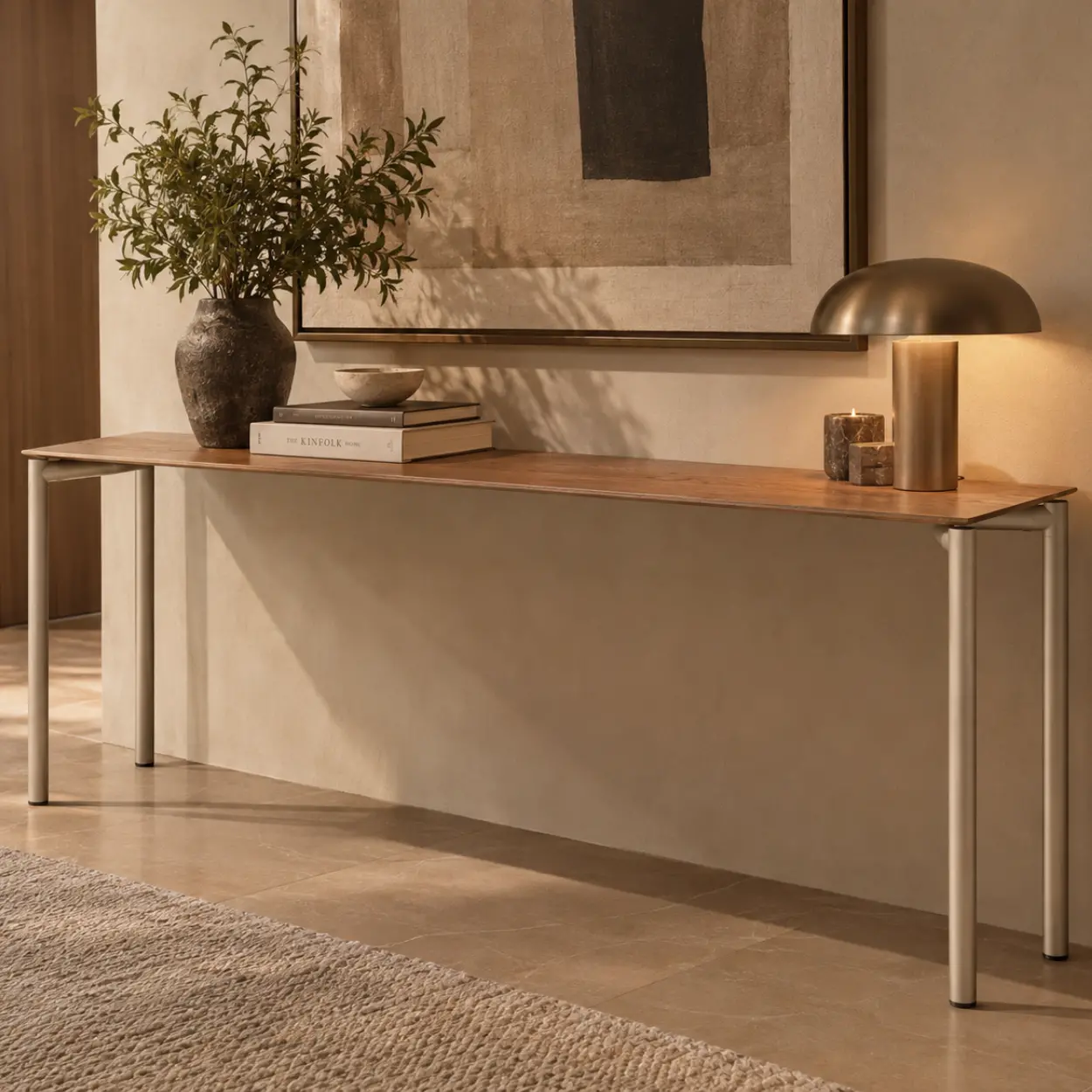 APARADOR POLY MOEDA MAD ASH 2 MTS - Imagen 2