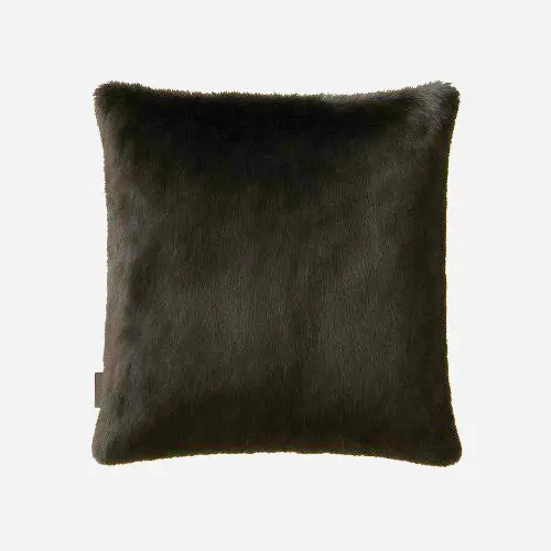 COJIN DE PIEL LYAN NEGRO