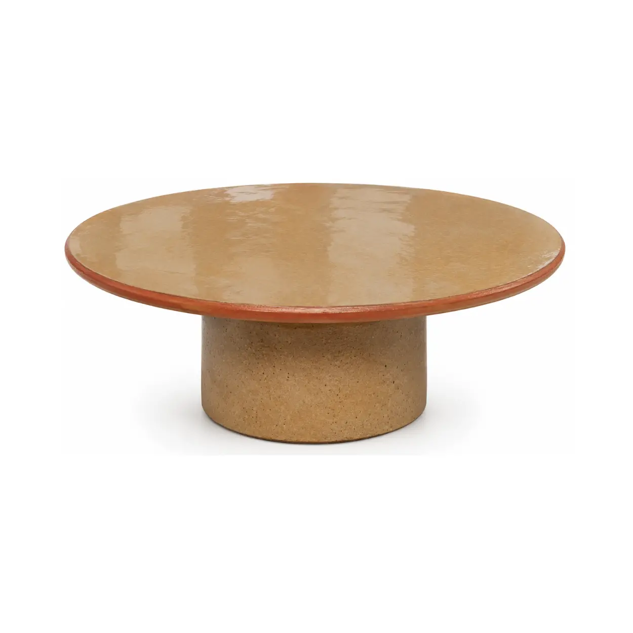 MESA DE CENTRO CERRADO AMARELO 75CM