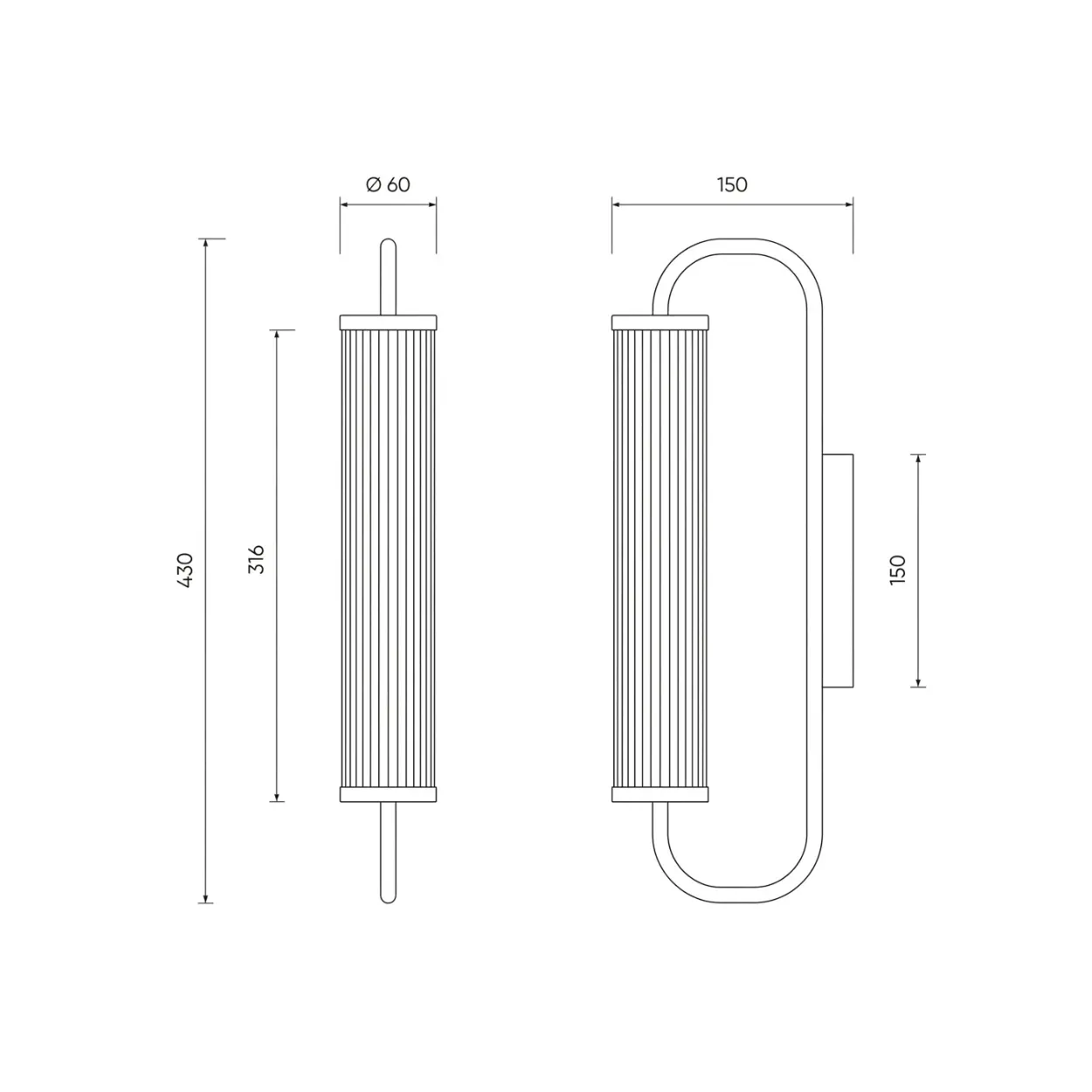 LAMPARA DE PARED ISON ORO - Imagen 2