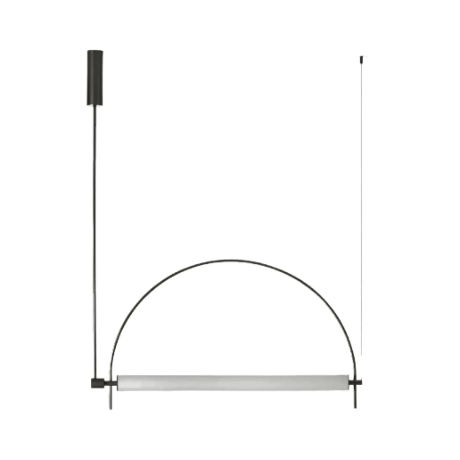 LAMPARA COLGANTE ARC NEGRO