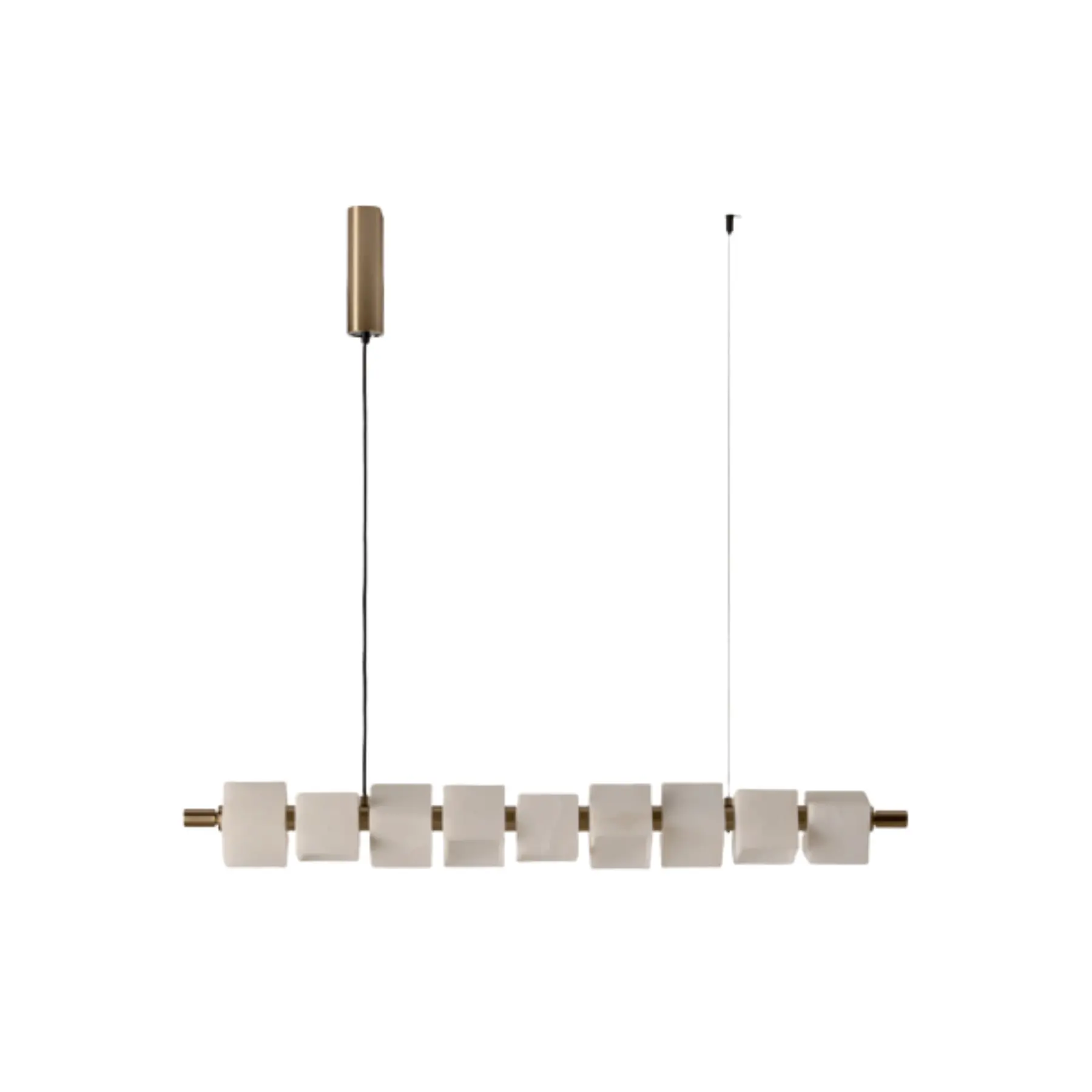 LAMPARA COLGANTE CUBIC ORO